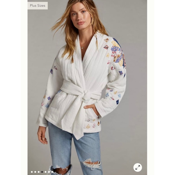 Anthropologie Jackets & Blazers - Anthropologie quilted patchwork open front jacket